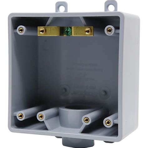 2 gang fs junction box|2 gang outlet box.